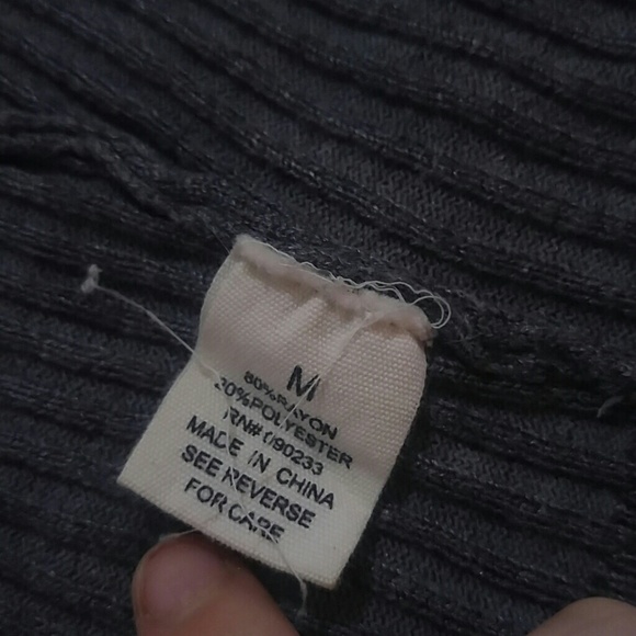 L.A. HEARTS Grey Ribbed Cropped Tank - Picture 4 of 4